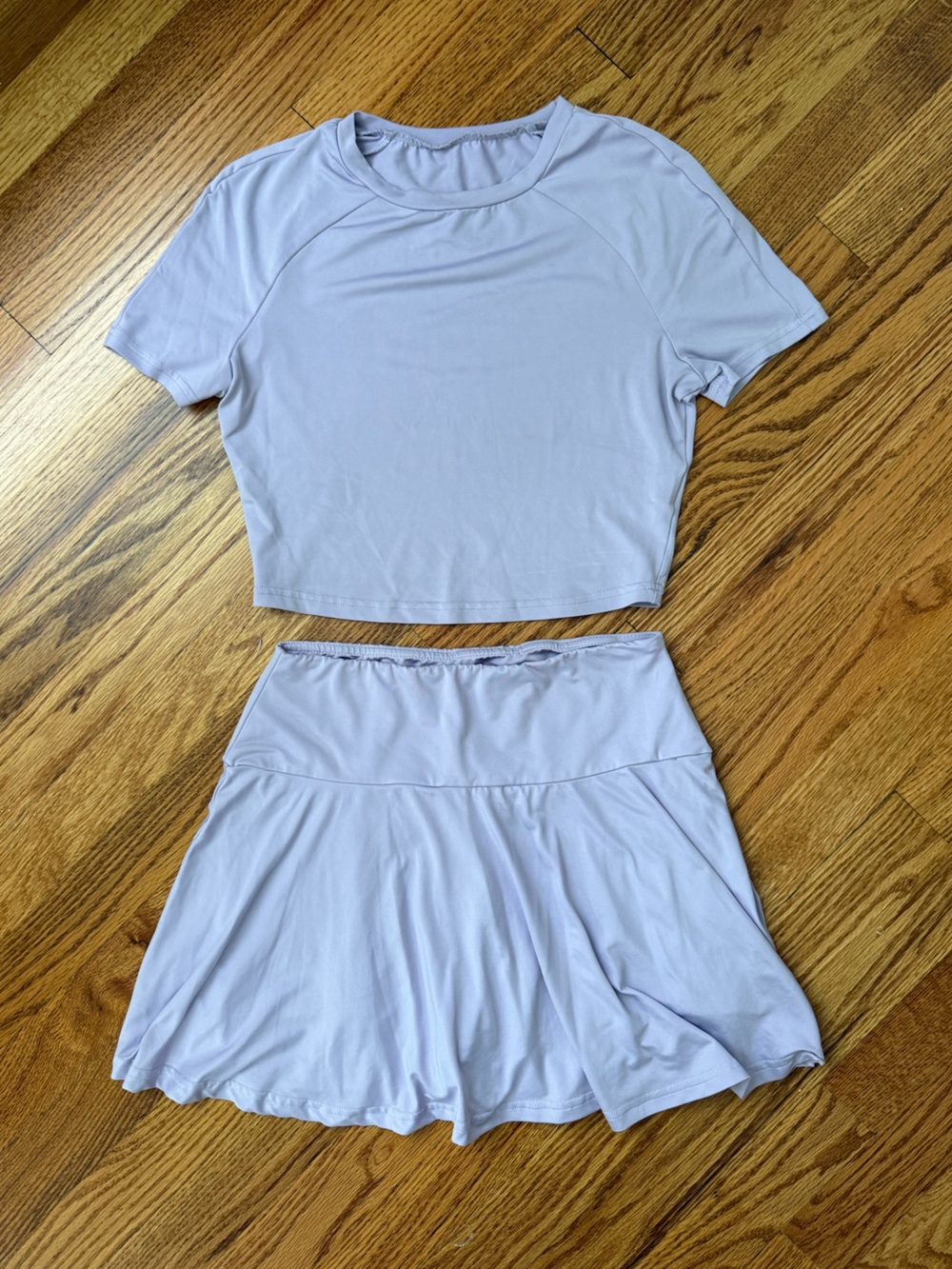 Matching Set - Crop Top & Skort in Lavender